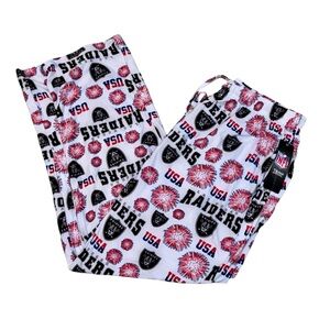 NWT Las Vegas Raiders Men’s NFL Team Apparel Patriotic Sleep Lounge Pants Size M